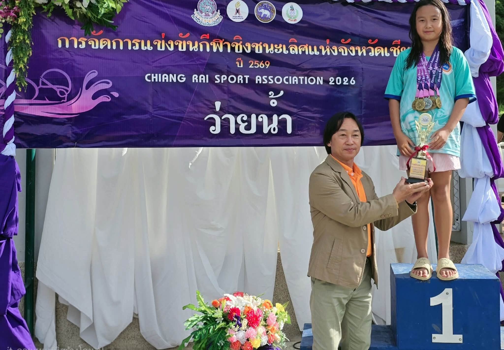การแข่งขัน ว่ายน้ำชิงชนะเลิศจังหวัดเชียงราย ประจำปี 2569